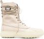 Palm Angels x Moncler x Tod's Winter Gommino lace-up boots Neutrals - Thumbnail 1