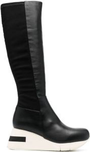 Paloma Barceló 40mm wedge-heel boots Black