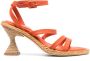 Paloma Barceló 90mm heeled leather sandals Orange - Thumbnail 1