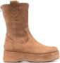 Paloma Barceló Ander suede 40mm boots Brown - Thumbnail 1