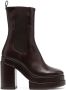 Paloma Barceló ankle heel boots Brown - Thumbnail 1