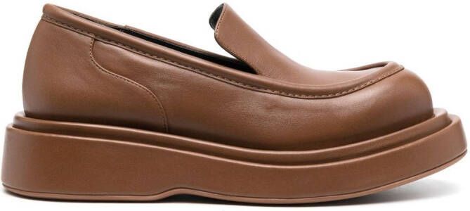 Paloma Barceló Ariel leather loafers Brown