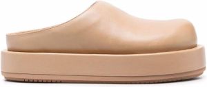 Paloma Barceló backless leather mules Neutrals