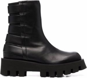 Paloma Barceló Becca chunky-sole leather boots Black