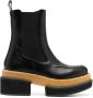 Paloma Barceló block-heel leather boots Black - Thumbnail 1