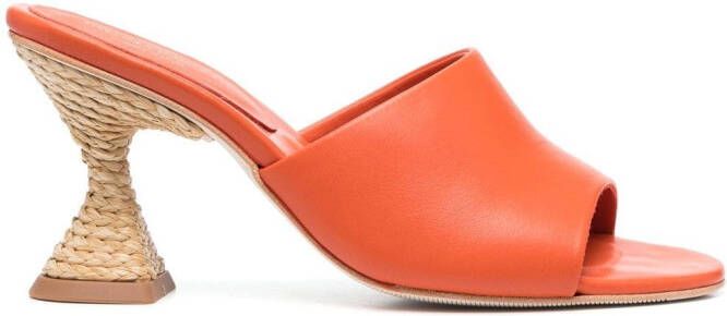 Paloma Barceló Brigite 90mm heel mules Orange
