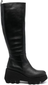 Paloma Barceló calf-leather knee-high boots Black
