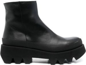 Paloma Barceló chunky 55mm leather boots Black