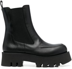 Paloma Barceló chunky 55mm leather boots Black