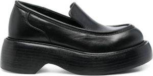 Paloma Barceló chunky 60mm leather loafers Black