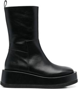 Paloma Barceló chunky 65mm slip-on boots Black