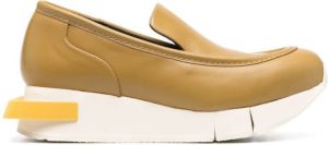 Paloma Barceló Columba leather loafers Yellow