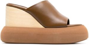 Paloma Barceló Emry chunky-sole wedge sandals Brown