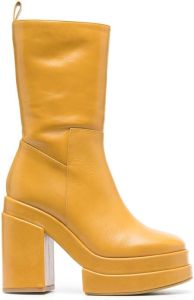 Paloma Barceló Eros 120mm heel boots Yellow