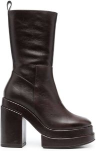 Paloma Barceló Erosgala 110mm leather boots Brown