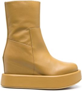 Paloma Barceló Frida platform-sole boots Yellow