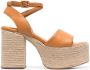 Paloma Barceló Graciela platform espadrilles shoes Orange - Thumbnail 1