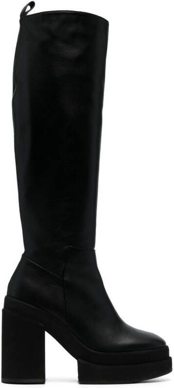 Paloma Barceló high-heel knee-length boots Black