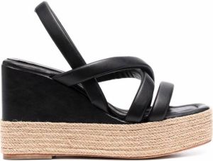 Paloma Barceló Iggy strap-design 110mm sandals Black