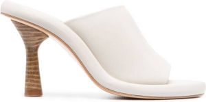 Paloma Barceló Iliana 95mm calf leather sandals White