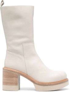 Paloma Barceló Jess 80mm leather boots White