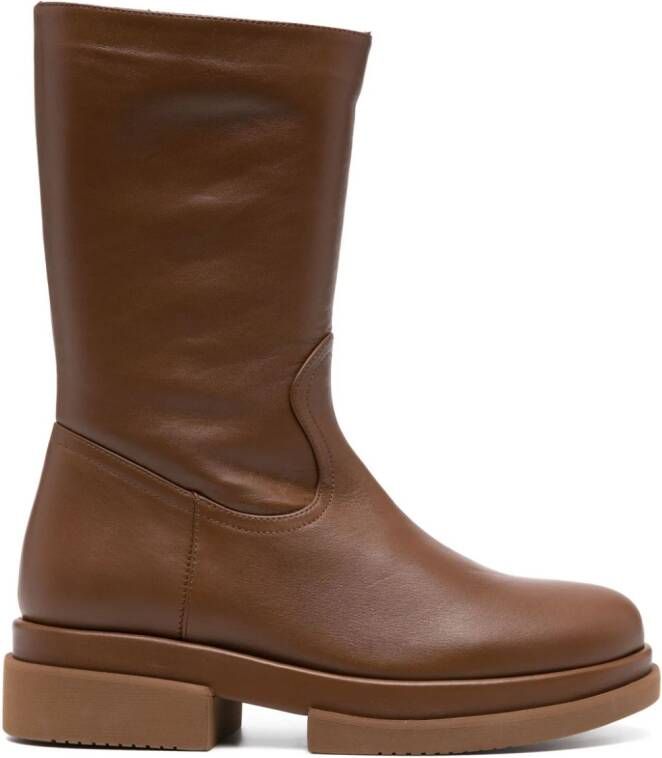 Paloma Barceló Judith 45mm leather boots Brown