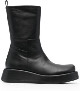 Paloma Barceló leather ankle boots Black