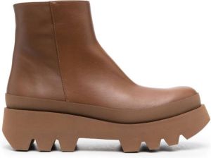 Paloma Barceló leather ankle boots Brown