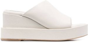 Paloma Barceló open-toe 85mm leather sandals White