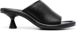 Paloma Barceló open-toe leather mules Black