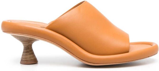 Paloma Barceló open-toe leather mules Brown