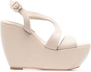 Paloma Barceló open-toe wedge sandals Neutrals