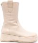Paloma Barceló panelled leather mid-calf boots Neutrals - Thumbnail 1