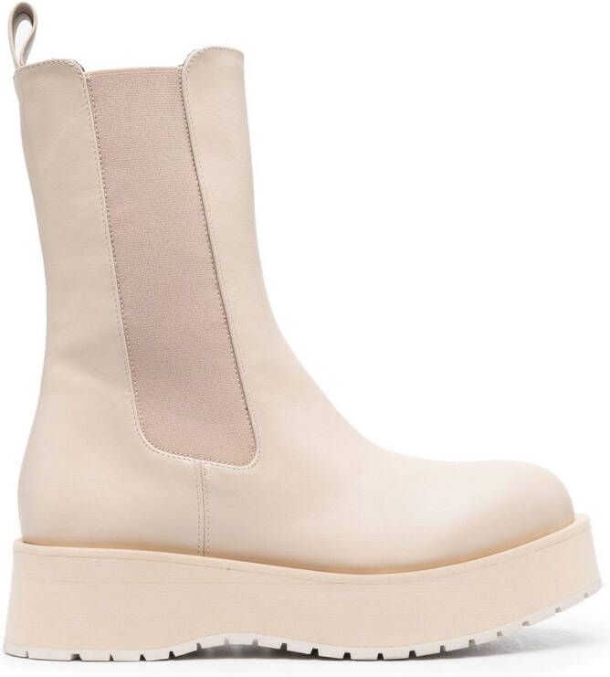 Paloma Barceló platform ankle boots Neutrals