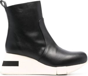 Paloma Barceló Polacchino wedge-heel boots Black