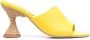 Paloma Barceló raffia sculpted heels sandals Yellow - Thumbnail 1