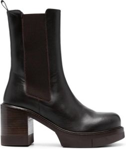 Paloma Barceló Reece 80mm leather boots Brown