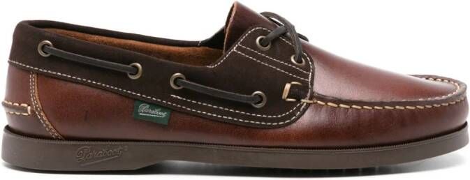 Paraboot Barth leather boat shoes Brown