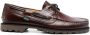 Paraboot lace-up leather boat shoes Brown - Thumbnail 1