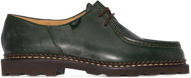 Paraboot Michael Lisse leather lace-up shoes Green