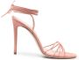 Paris Texas 105mm Nicole lace-up sandal Pink - Thumbnail 1
