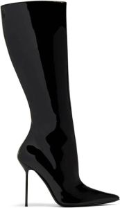 Paris Texas 110mm knee-high stiletto boots Black