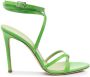 Paris Texas 110mm lace-up sandals Green - Thumbnail 1
