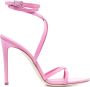 Paris Texas 110mm lace-up sandals Pink - Thumbnail 1