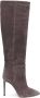 Paris Texas 110mm pointed-toe suede boots Grey - Thumbnail 1