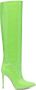 Paris Texas 110mm stiletto leather boots Green - Thumbnail 1