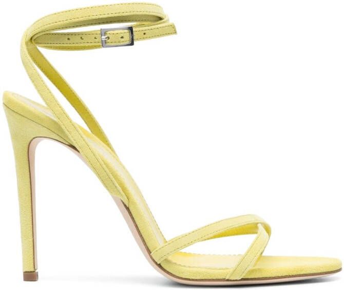Paris Texas 115mm leather sandals Yellow