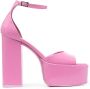 Paris Texas 130mm patent-leather platform sandals Pink - Thumbnail 1