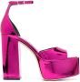 Paris Texas 140mm shiny platform sandals Pink - Thumbnail 1