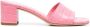 Paris Texas 65mm embossed leather sandals Pink - Thumbnail 1